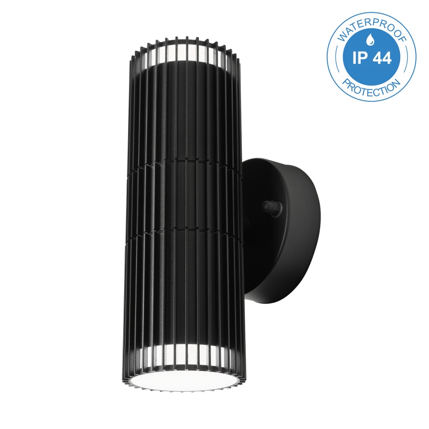 LANTHEA Outdoor Wall Spotlight 2xGU10/11W/230V IP44 Black