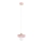 LARSO Cable Pendant Light 1xE27/15W/230V Pink/Beige