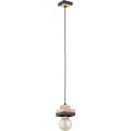 LARSO Cord Pendant Light 1xE27/15W/230V, Black/Beige