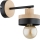 LARSO Wall Lamp 1xE27/15W/230V Black/Beige