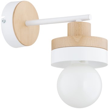 LARSO Wall Lamp 1xE27/15W/230V White/Beige