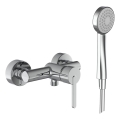 LAUFEN H3310810041311 - LUA shower set with mixer tap, polished chrome