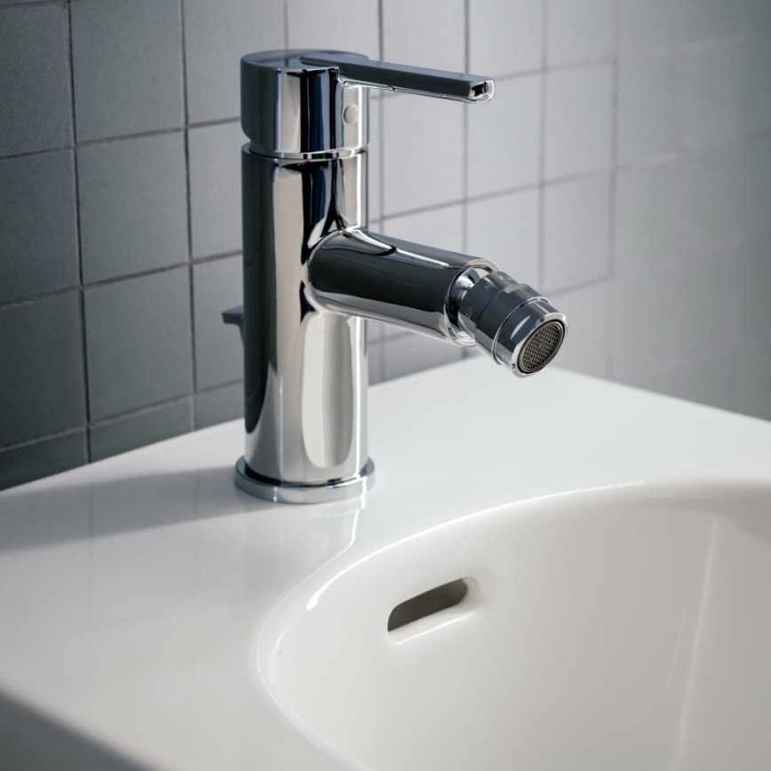 LAUFEN H3410810041141 - Bidet tap + waste with overflow LUA shiny chrome