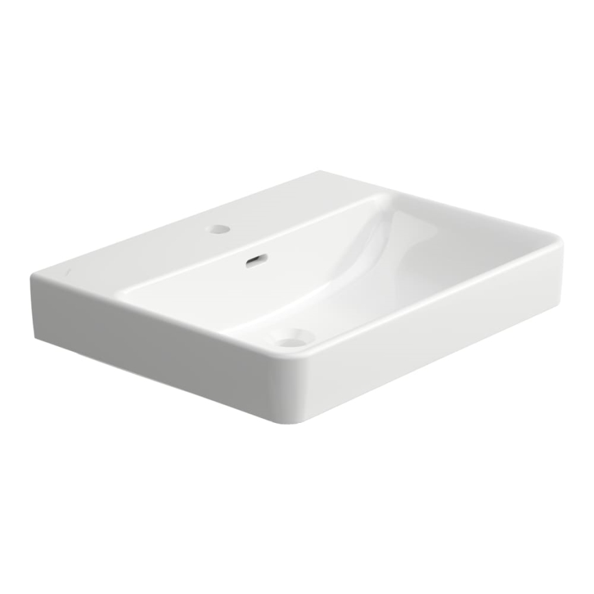 LAUFEN H8109630001041 - PRO Countertop/Wall-Mounted Washbasin 60 x 46.5 cm Ceramic/White