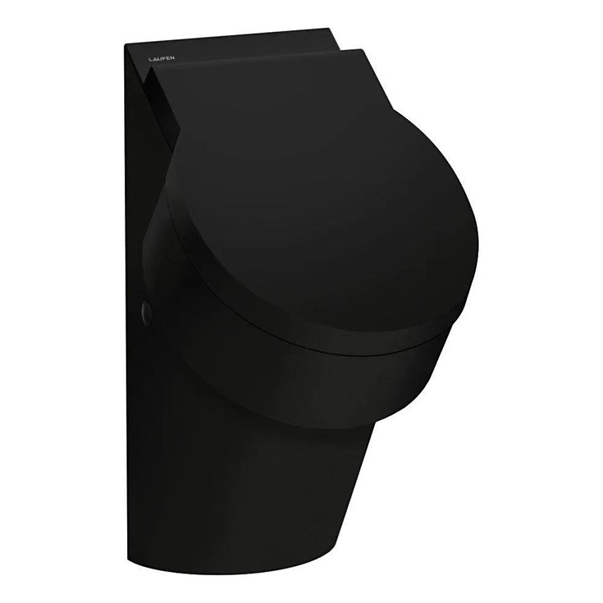 LAUFEN H8402810200001 - Urinal with openings for VAL cover, rear water inlet, rear waste, ceramic/glossy black