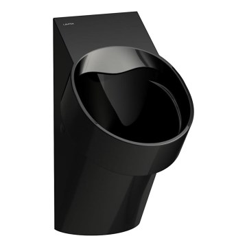 LAUFEN H8402850200001 - Urinal VAL rear inlet, rear outlet ceramic/glossy black