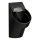 LAUFEN H8402850200001 - Urinal VAL rear inlet, rear outlet ceramic/glossy black