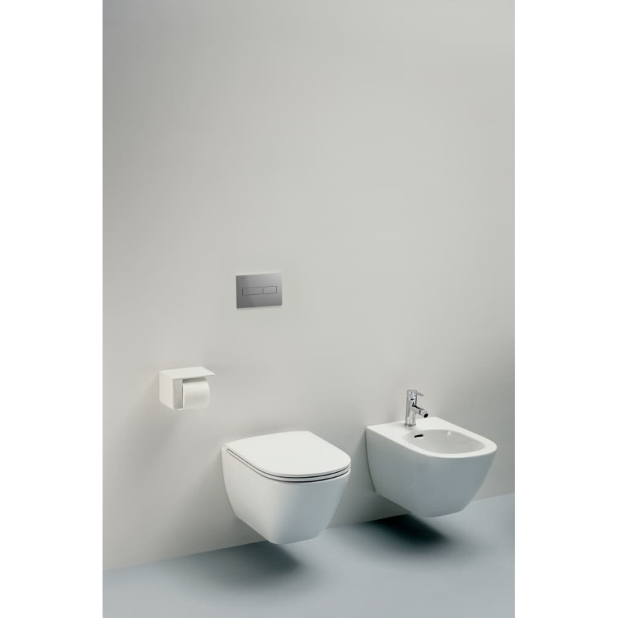 LAUFEN H8660800000001 - Wall-hung toilet LUA ceramic/white + toilet seat SoftClose LUA Duroplast/white