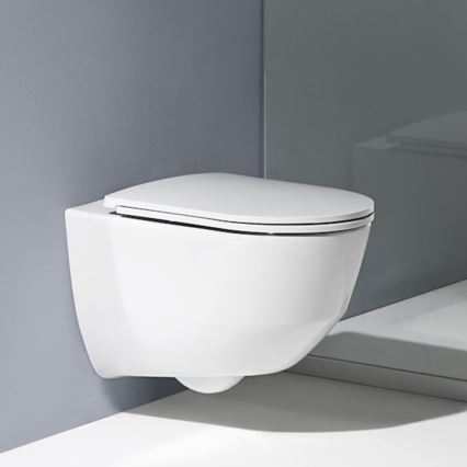 LAUFEN H8669570000001 - Wall-hung toilet PRO ceramic/white + SoftClose PRO toilet seat duroplast/white