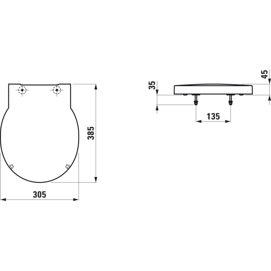 LAUFEN H8942820200001 - Urinal cover SoftClose VAL duroplast/glossy black