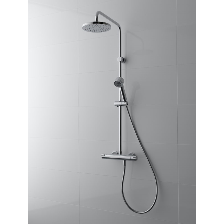 LAUFEN HF500957100600 - Shower set with thermostatic tap CITYPRO shiny chrome