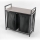 Laundry basket 75x70 cm black
