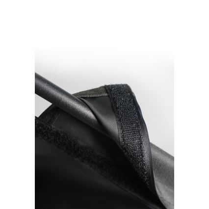 Laundry basket 75x70 cm black
