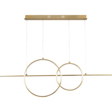 LAURA LED/42W/230V Cable‑Suspended LED Chandelier, Gold