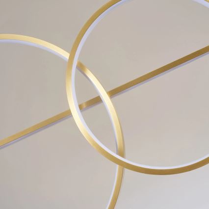 LAURA LED/42W/230V Cable‑Suspended LED Chandelier, Gold