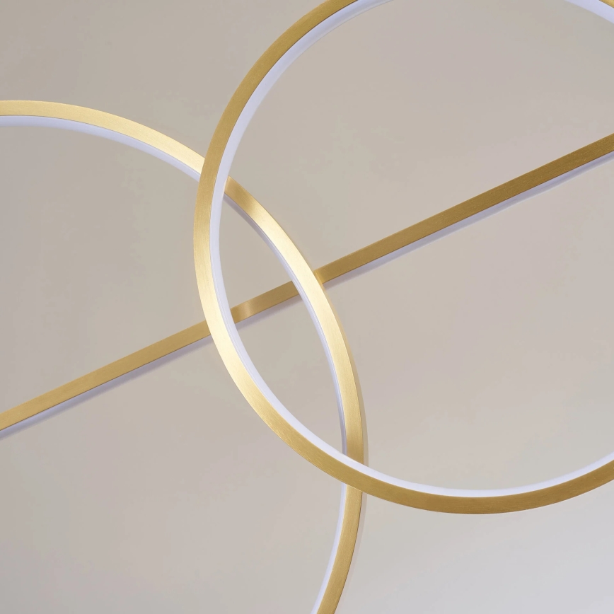 LAURA LED/42W/230V Cable‑Suspended LED Chandelier, Gold