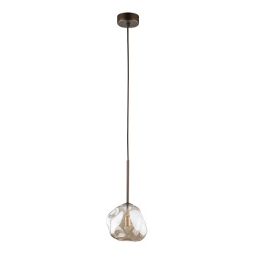 LAVA cable-hung pendant 1xG9/8W/230V bronze/smoky beige