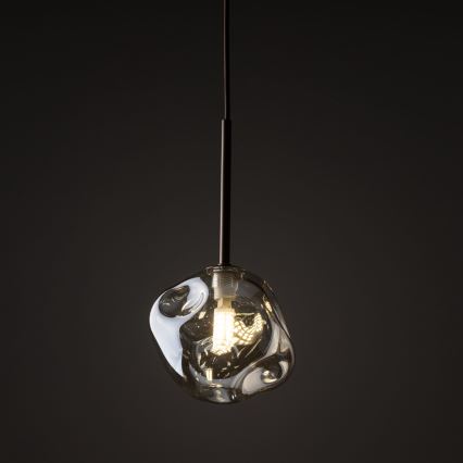 LAVA cable-hung pendant 1xG9/8W/230V bronze/smoky beige