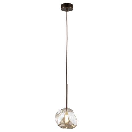 LAVA cable-hung pendant 1xG9/8W/230V bronze/smoky beige