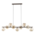 LAVA Cable-hung Pendant 9xG9/8W/230V Bronze/Smoked Beige