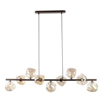 LAVA Cable-hung Pendant 9xG9/8W/230V Bronze/Smoked Beige