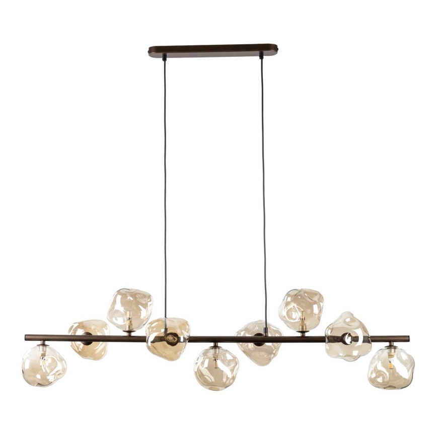 LAVA Cable-hung Pendant 9xG9/8W/230V Bronze/Smoked Beige