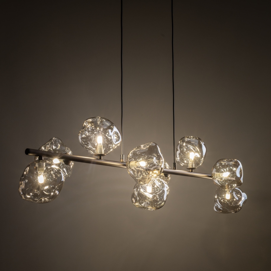LAVA Cable-hung Pendant 9xG9/8W/230V Bronze/Smoked Beige