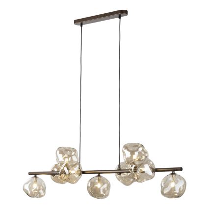 LAVA Cable-hung Pendant 9xG9/8W/230V Bronze/Smoked Beige