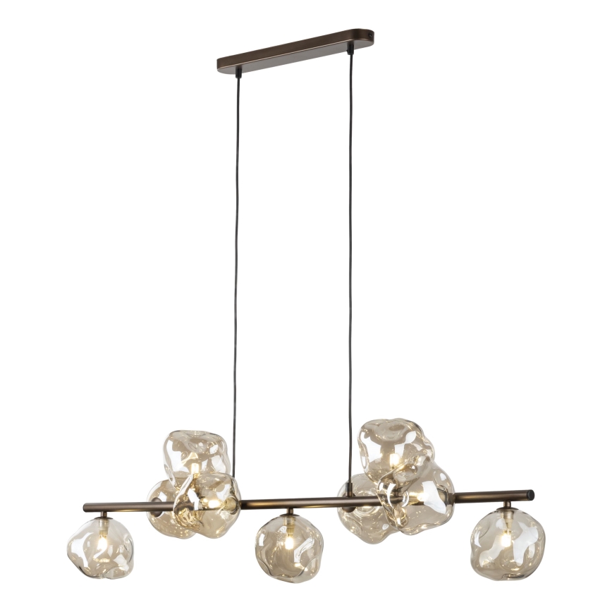 LAVA Cable-hung Pendant 9xG9/8W/230V Bronze/Smoked Beige