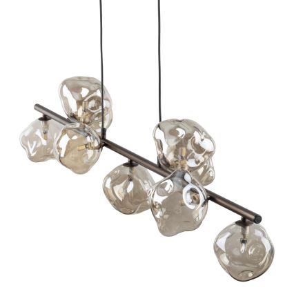 LAVA Cable-hung Pendant 9xG9/8W/230V Bronze/Smoked Beige