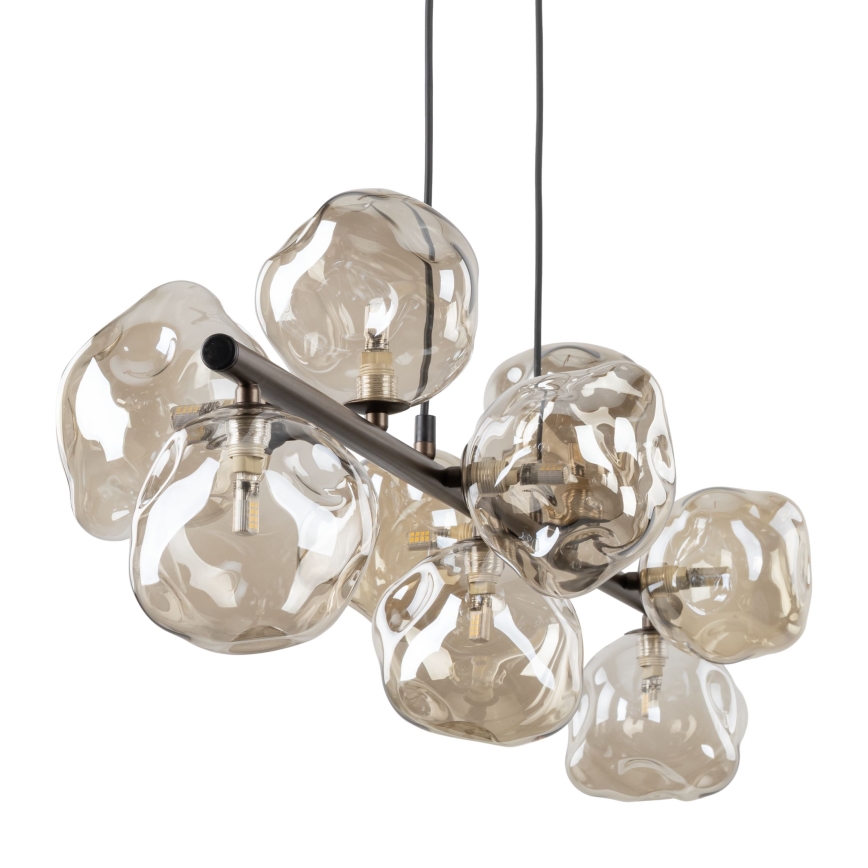 LAVA Cable-hung Pendant 9xG9/8W/230V Bronze/Smoked Beige