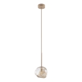 LAVA Cable Pendant 1xG9/8W/230V Beige/Smoked Beige