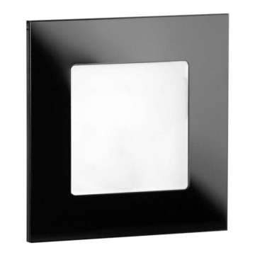LDST AN-01-CB-BZ9 - LED staircase light ANGEL 9xLED/1,2W/230V glossy black 6500K