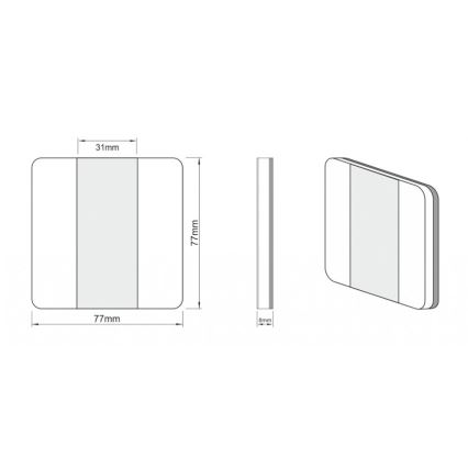 LDST DU-01-SC-BZ10 - Staircase light DUO 10xLED/1.2W/230V