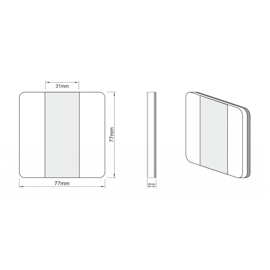 LDST DU-01-SZ-BC10 - Staircase light DUO 10xLED/1.2W/230V