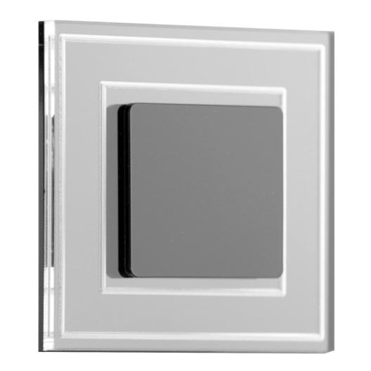 LDST KE-01-CB-BZ8 - LED staircase light KELLY 8xLED/1,2W/230V glossy black 6500K