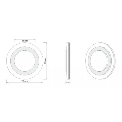 LDST LI-01-SS-BC8 - Staircase light LILI 8xLED/1.2W/230V