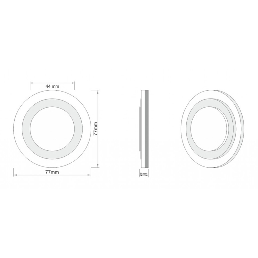 LDST LI-01-SS-BC8 - Staircase light LILI 8xLED/1.2W/230V