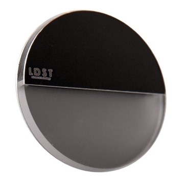 LDST RO-01-CB-BZ4 - LED staircase light ROBIN 4xLED/1,2W/230V glossy black 6500K