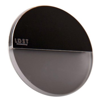 LDST RO-01-SC-BC4 - LED staircase light ROBIN 4xLED/1,2W/230V matte black 3500K