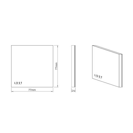 LDST SI-01-L-BC8 - Staircase light SILVER 8xLED/1.2W/230V