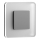 LDST SW-01-CB-BZ8 - LED staircase light SWIFT 8xLED/1,2W/230V shiny black 6500K