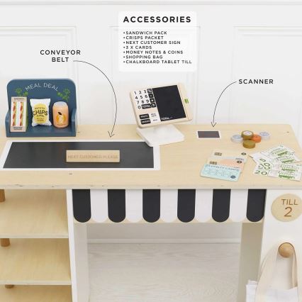 Le Toy Van - Market stand with cash register and accessories