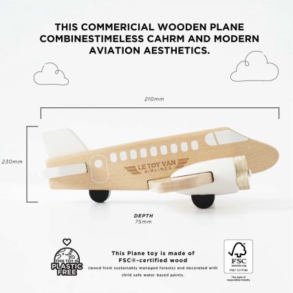 Le Toy Van - Wooden airplane