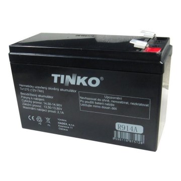 Lead acid battery VRLA AGM 12V/7Ah/faston 6,3mm