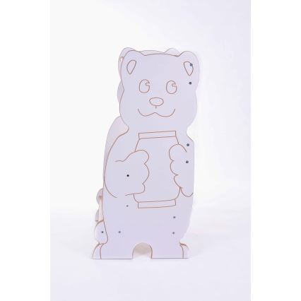 Learning tower BEAR white/maple
