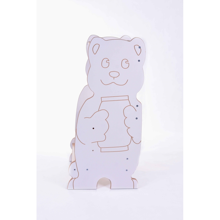 Learning tower BEAR white/maple