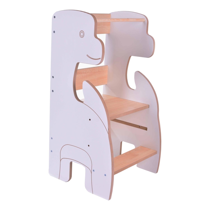 Learning tower DINO white/maple