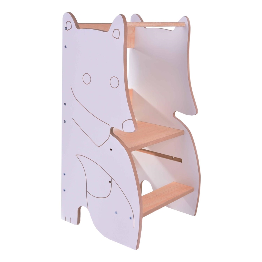 Learning tower FOX white/maple