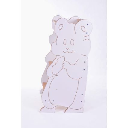 Learning tower HAMSTER white/maple
